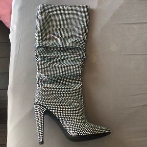 crushing rhinestone boots